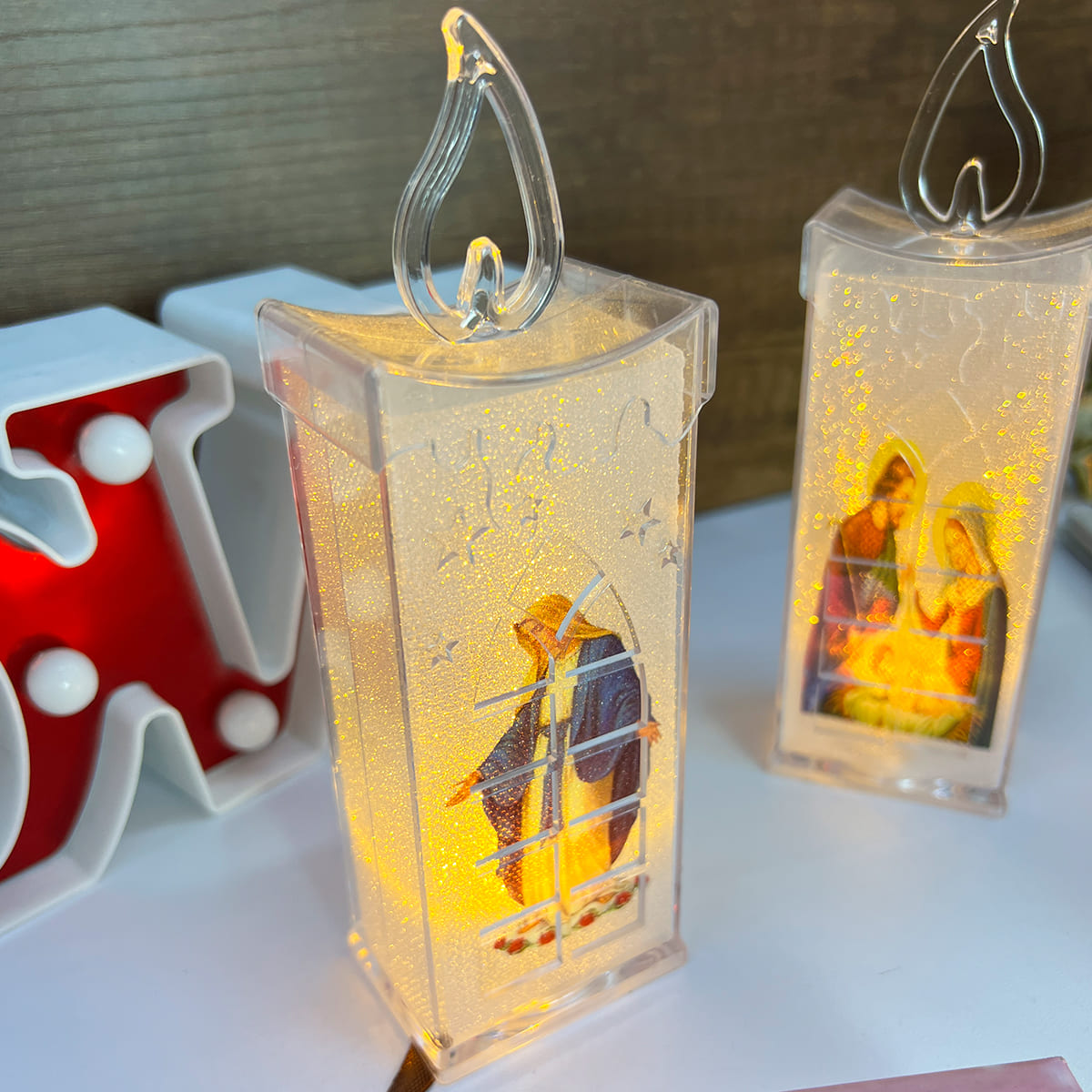 Miniatura 2 de Vela LED X4 Con Imagen Religiosa VLR01X4